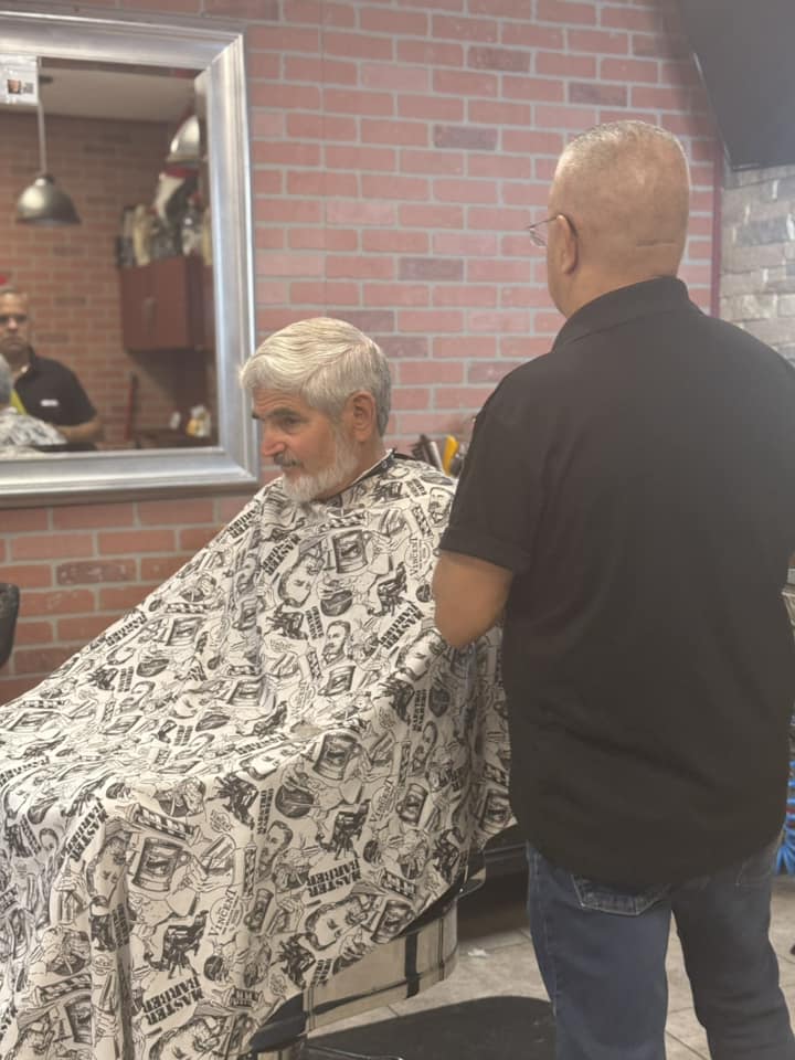 A classic men's haircut finished at Fresh & Clean