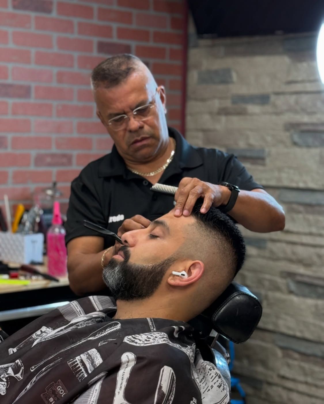 Beard work in the chair